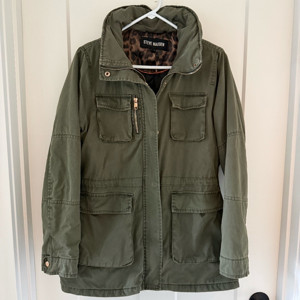 Steve Madden Olive Green Utility Jacket